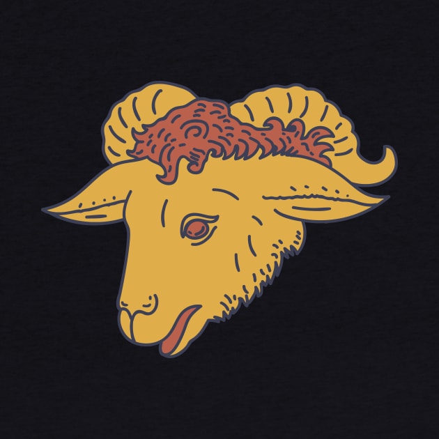 Golden Fleece - Winged Ram - Gold Wool by DeWinnes